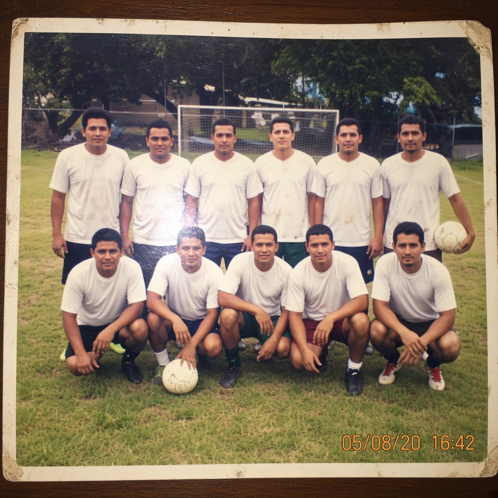 Plantel del Club Nacional de Football de Costa Rica en la cancha